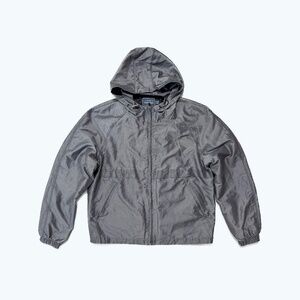 Topman Gray Hooded Windbreaker Jacket